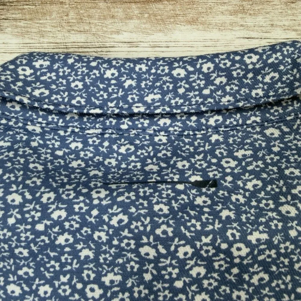 NWT J.Crew Performance Polo Shirt Men's XL COOLMAX Blue White Floral Golf BQ058